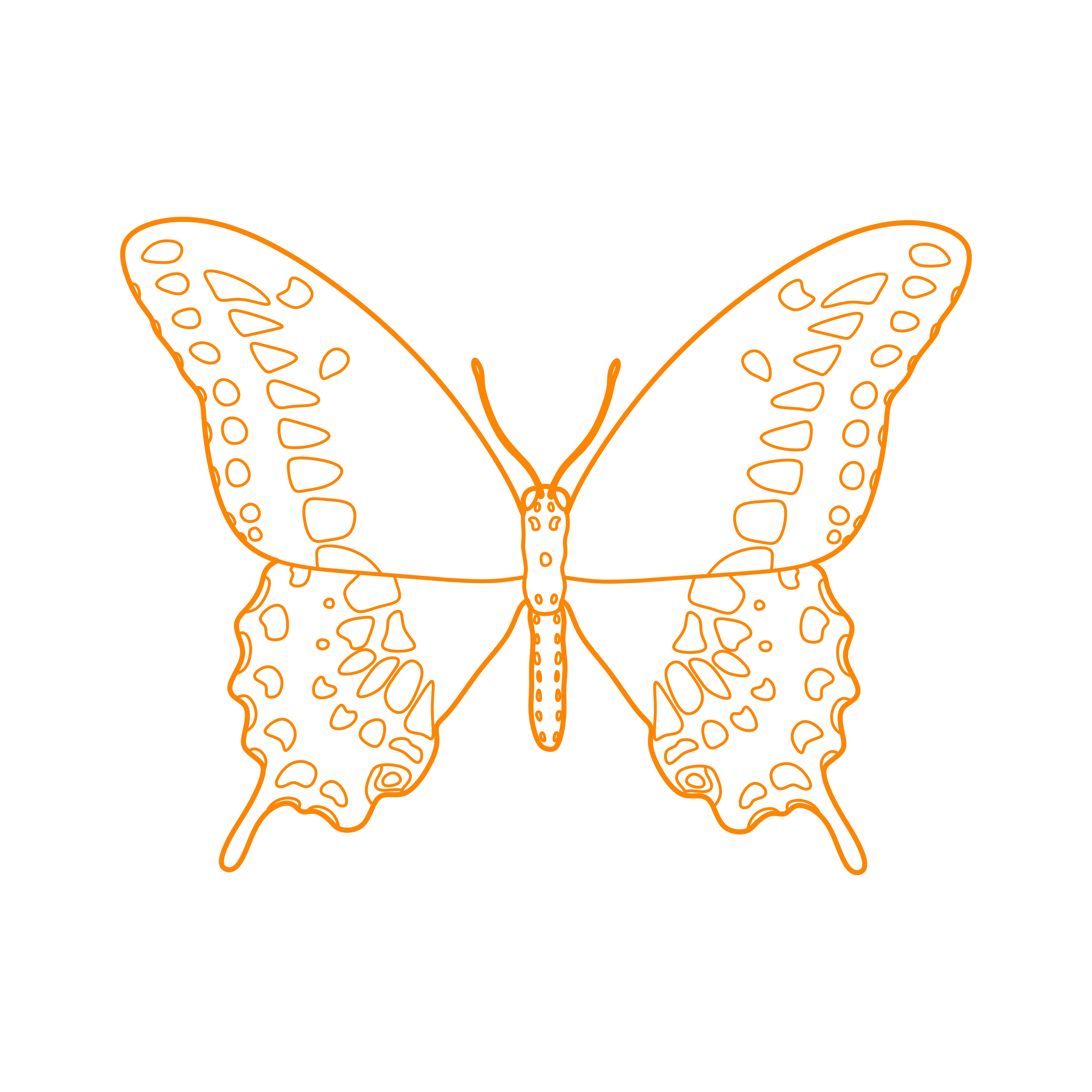 Animals Insects Black Swallowtail Laser Cut Svg File Free Vectors